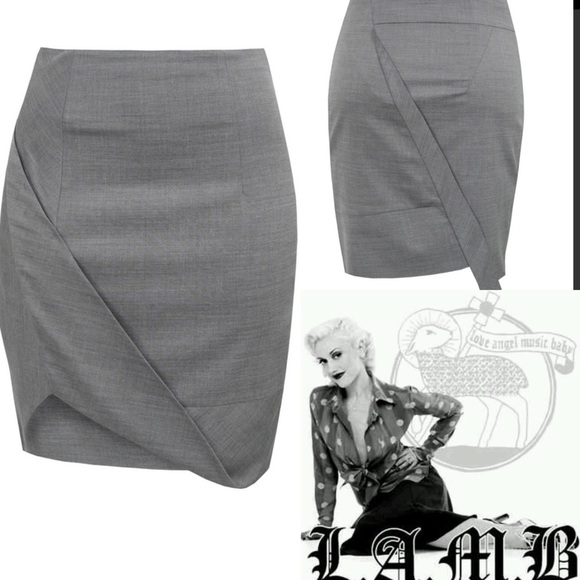 L.A.M.B Gray skirt - Picture 3 of 7